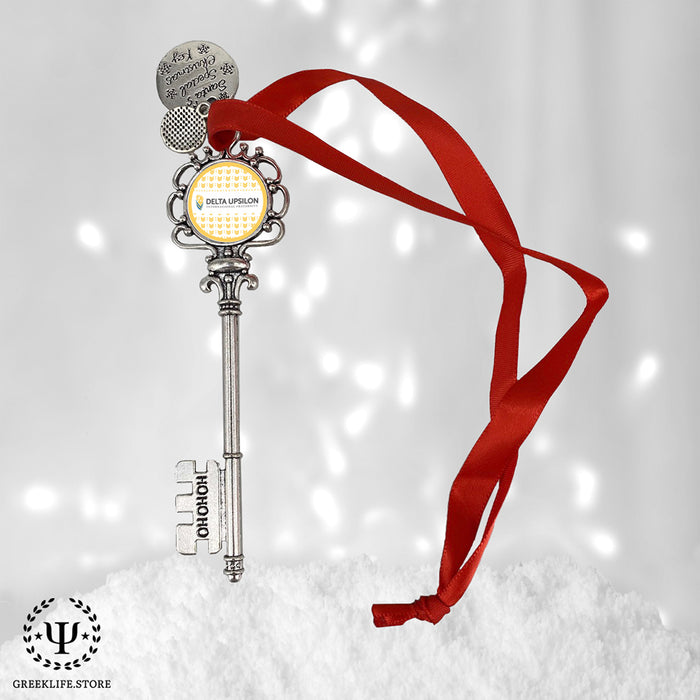 Delta Upsilon Christmas Ornament Santa Magic Key