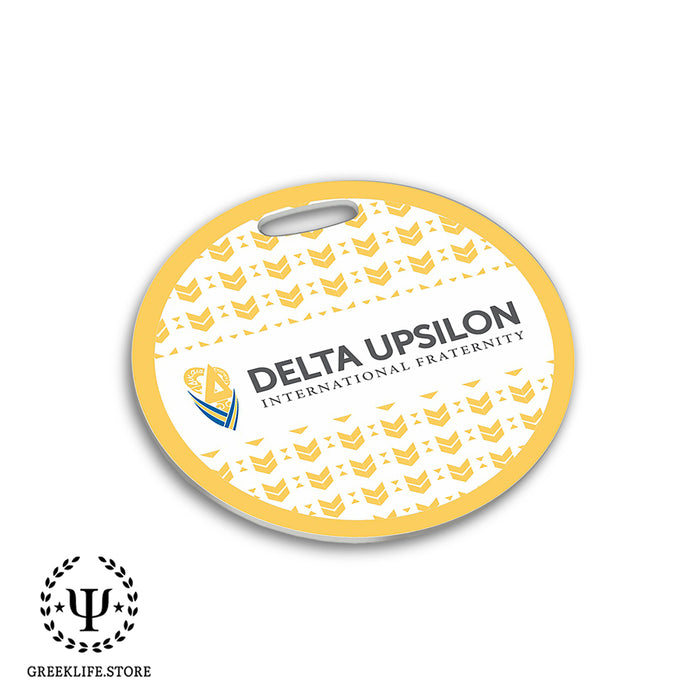 Delta Upsilon Luggage Bag Tag (round)