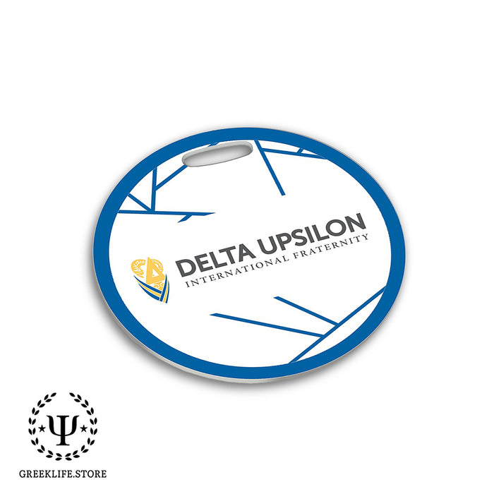Delta Upsilon Luggage Bag Tag (round)