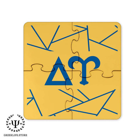 Delta Upsilon Beverage Jigsaw Puzzle Coasters Square (Set of 4)