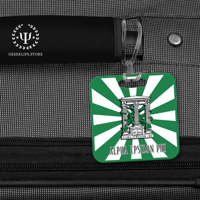 Alpha Epsilon Phi Luggage Bag Tag (square) - greeklife.store
