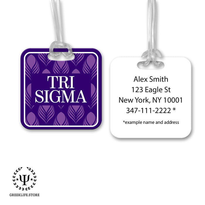 Sigma Sigma Sigma Luggage Bag Tag (square)