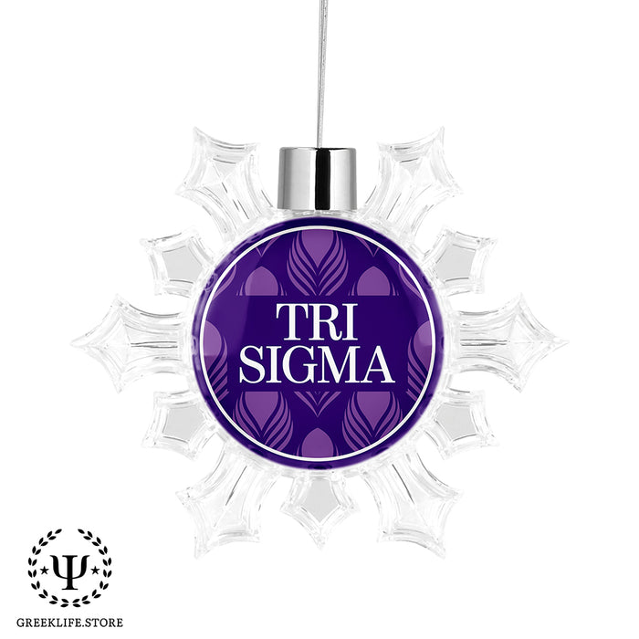 Sigma Sigma Sigma Christmas Ornament - Snowflake
