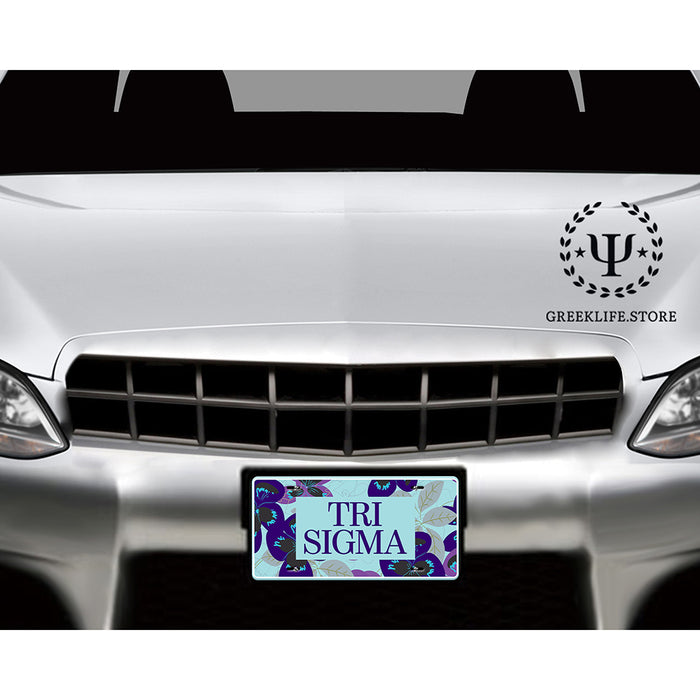 Sigma Sigma Sigma Decorative License Plate