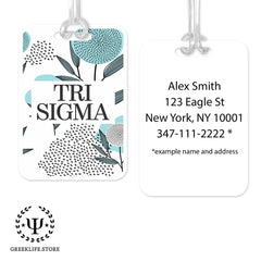 Sigma Sigma Sigma Luggage Bag Tag (round)