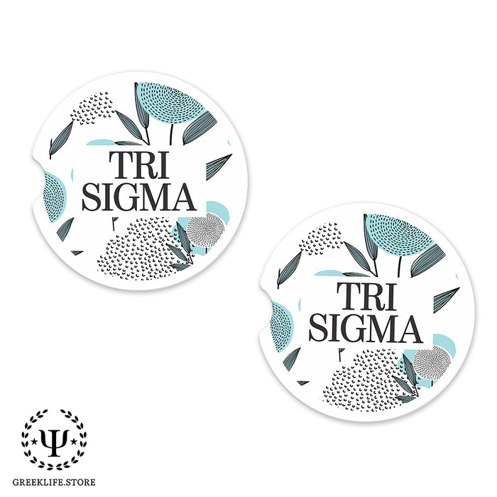 Sigma Sigma Sigma Car Cup Holder Coaster (Set of 2)