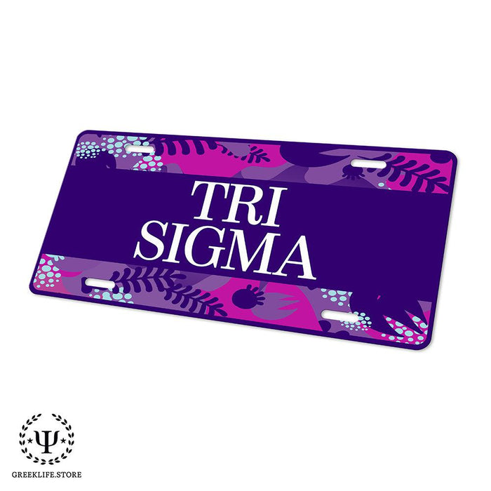 Sigma Sigma Sigma Decorative License Plate