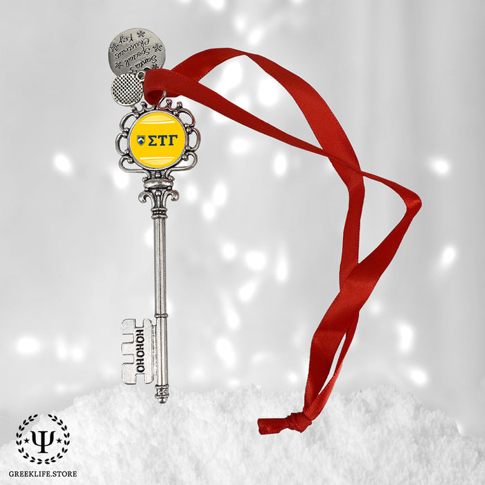 Sigma Tau Gamma Christmas Ornament Santa Magic Key