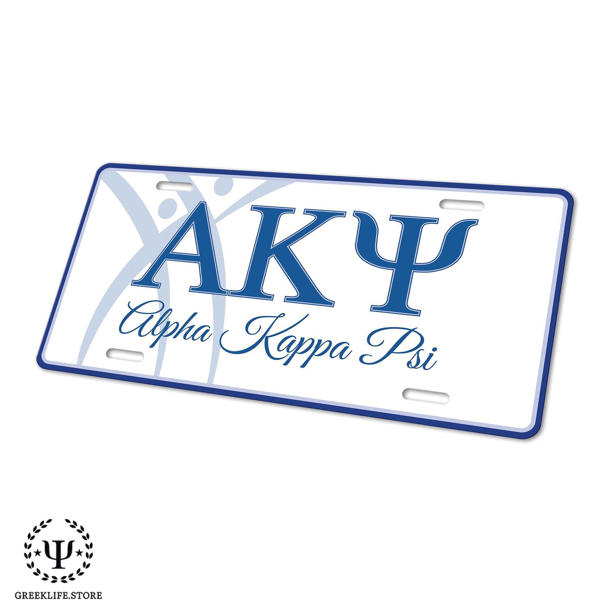 Alpha Kappa Psi Decorative License Plate —