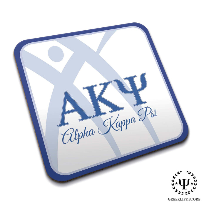 Alpha Kappa Psi Beverage Coasters Square (Set of 4) - greeklife.store