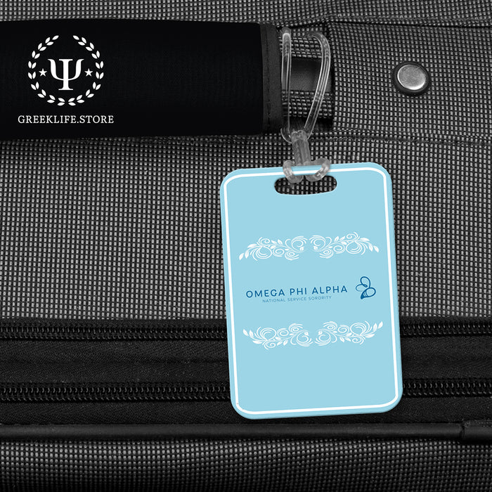 Omega Phi Alpha Luggage Bag Tag (Rectangular)