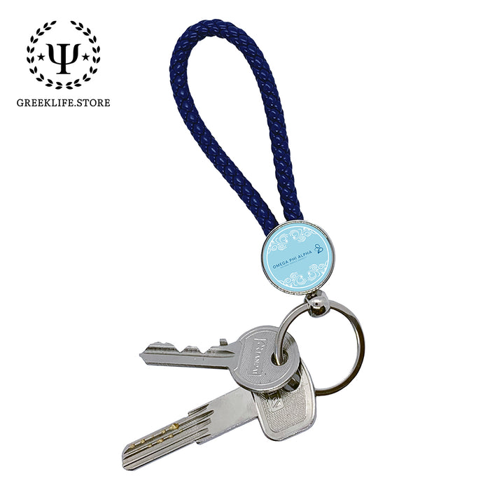 Omega Phi Alpha Key chain round