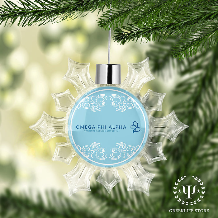 Omega Phi Alpha Christmas Ornament - Snowflake