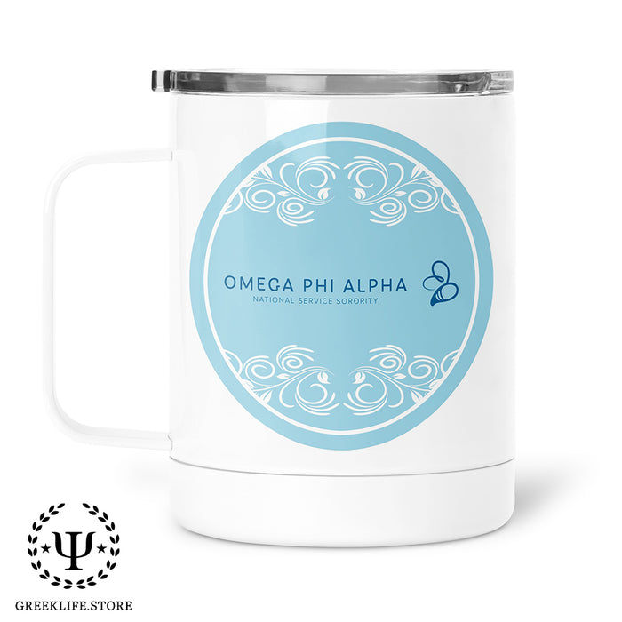 Omega Phi Alpha Stainless Steel Travel Mug 13 OZ