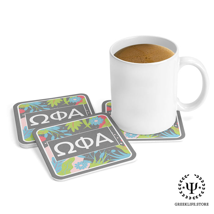 Omega Phi Alpha Beverage Coasters Square (Set of 4)