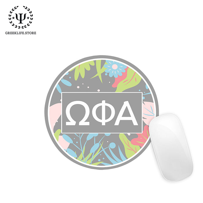 Omega Phi Alpha Mouse Pad Round