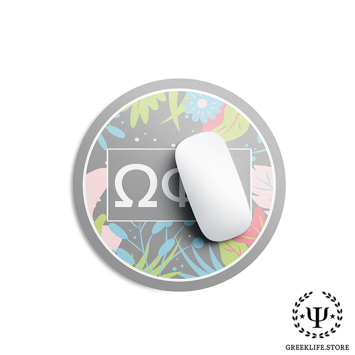 Omega Phi Alpha Mouse Pad Round