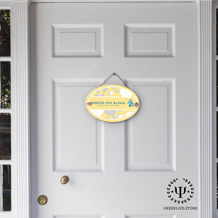 Omega Phi Alpha Door Sign