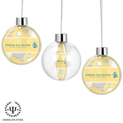 Omega Phi Alpha Christmas Ornament - Flat Round