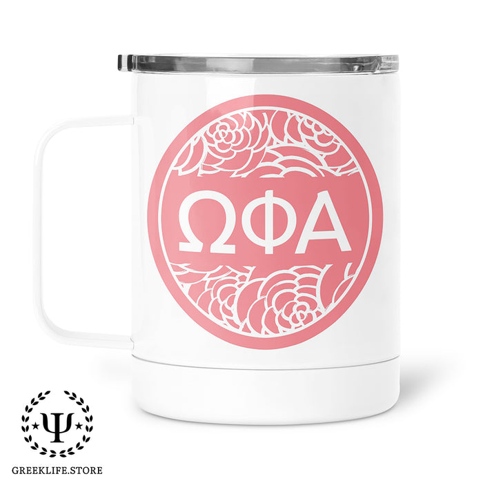 Omega Phi Alpha Stainless Steel Travel Mug 13 OZ