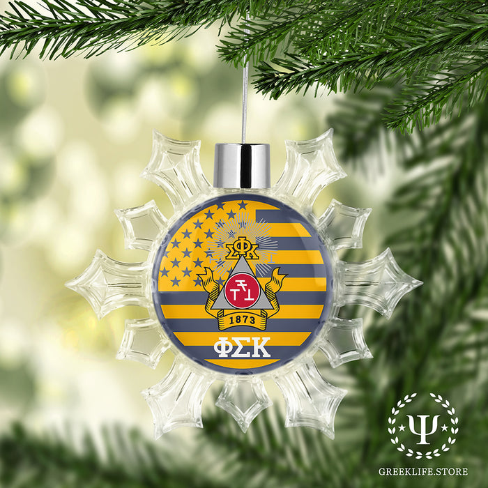 Phi Sigma Kappa Christmas Ornament - Snowflake