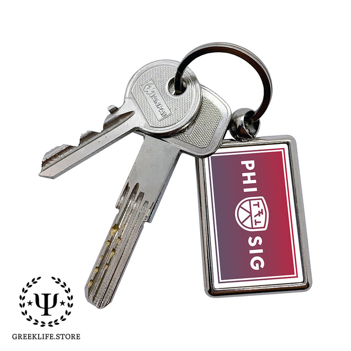 Phi Sigma Kappa Keychain Rectangular