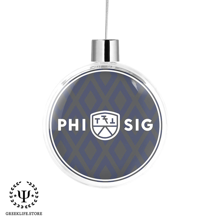 Phi Sigma Kappa Christmas Ornament Flat Round