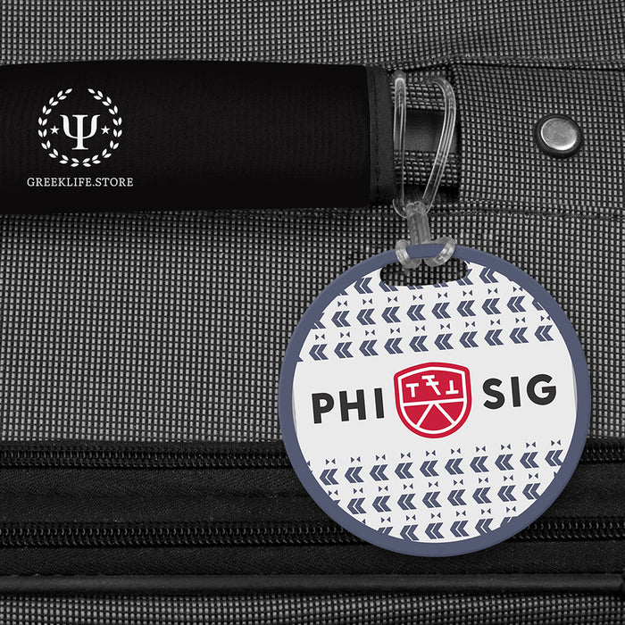 Phi Sigma Kappa Luggage Bag Tag (round)