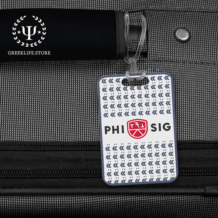 Phi Sigma Kappa Luggage Bag Tag (Rectangular)