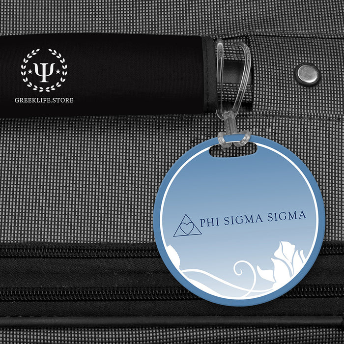Phi Sigma Sigma Luggage Bag Tag (round)