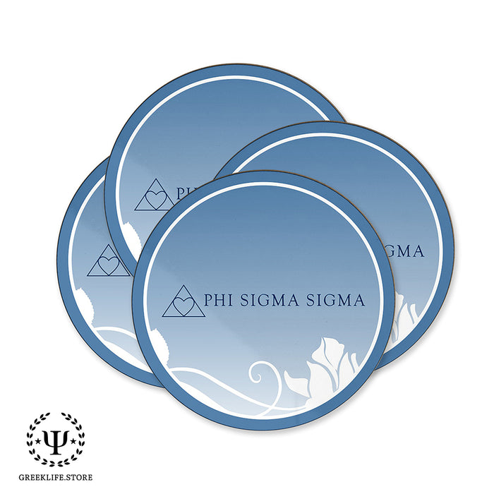 Phi Sigma Sigma Beverage coaster round (Set of 4)