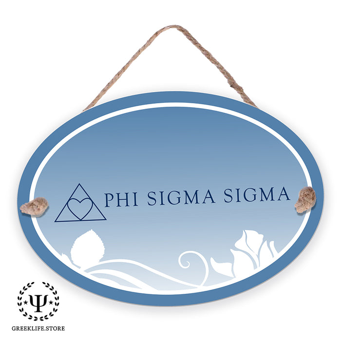 Phi Sigma Sigma Door Sign