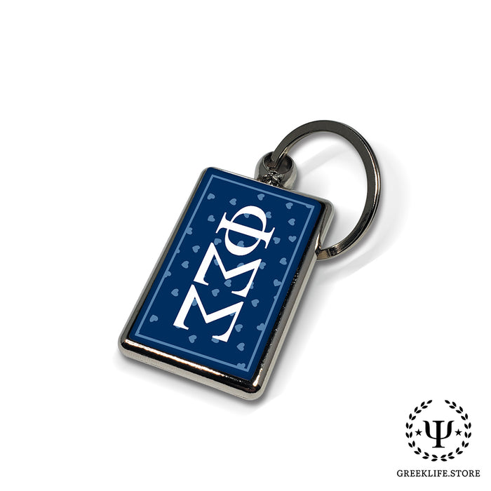 Phi Sigma Sigma Keychain Rectangular