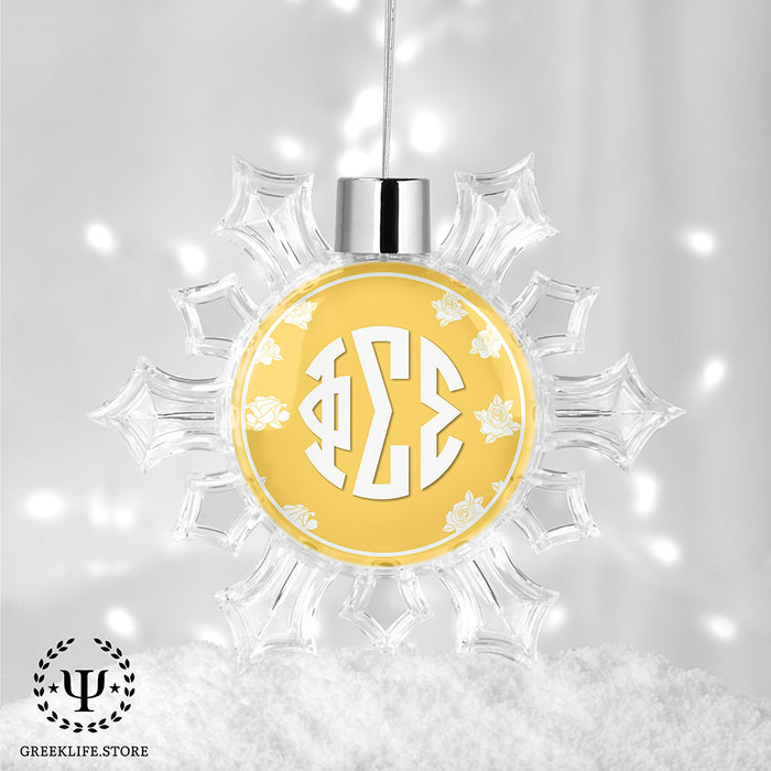 Phi Sigma Sigma Christmas Ornament - Snowflake