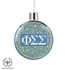 Phi Sigma Sigma Christmas Ornament Santa Magic Key