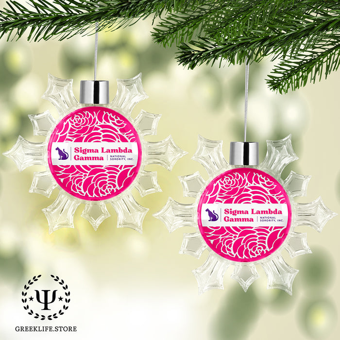 Sigma Lambda Gamma Christmas Ornament - Snowflake