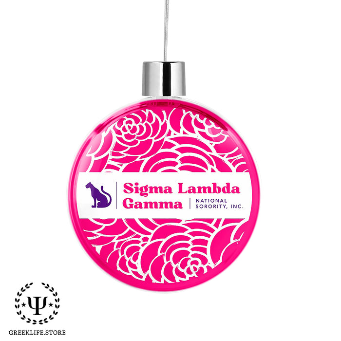 Sigma Lambda Gamma Christmas Ornament Flat Round