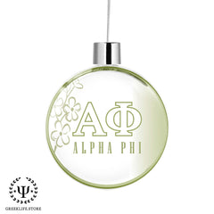 Alpha Phi Christmas Ornament Santa Magic Key