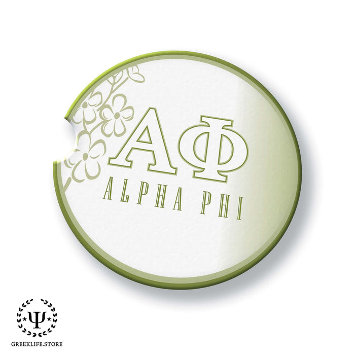 Alpha Phi Car Cup Holder Coaster (Set of 2) - greeklife.store