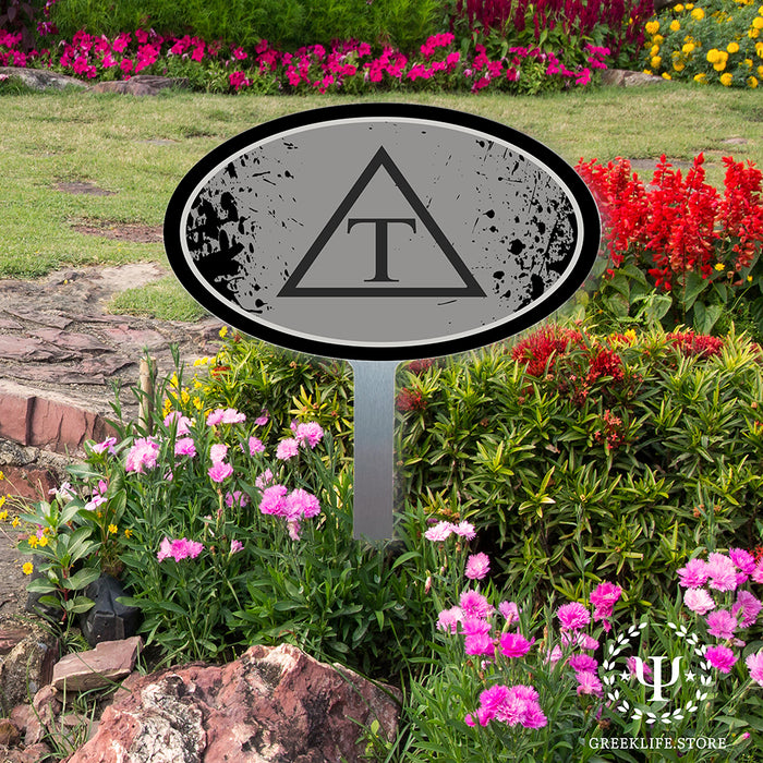 Triangle Fraternity Yard Sign Oval