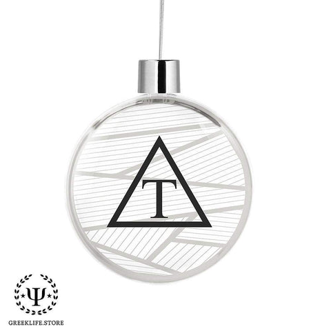 Triangle Christmas Ornament Flat Round