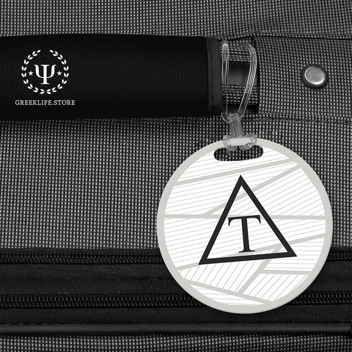 Triangle Fraternity Luggage Bag Tag (round)
