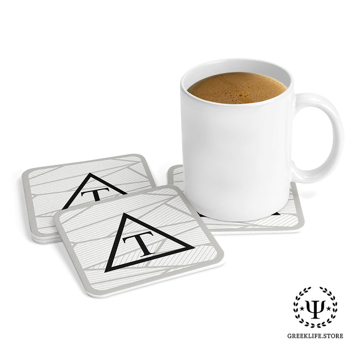 Triangle Fraternity Beverage Coasters Square (Set of 4)