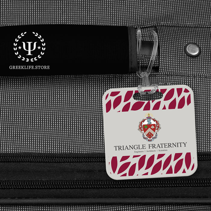 Triangle Fraternity Luggage Bag Tag (square)