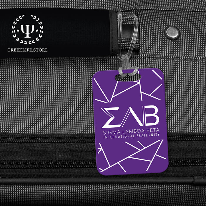 Sigma Lambda Beta Luggage Bag Tag (Rectangular)