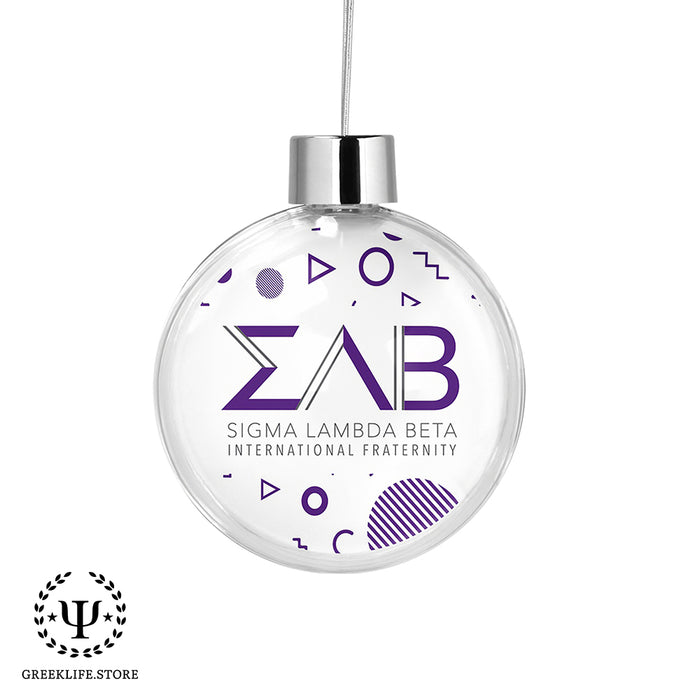 Sigma Lambda Beta Christmas Ornament - Ball