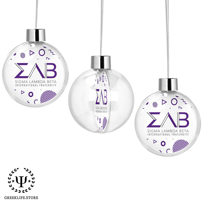 Sigma Lambda Beta Christmas Ornament - Ball