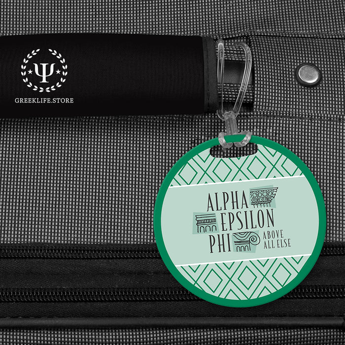 Alpha Epsilon Phi Luggage Bag Tag (round)