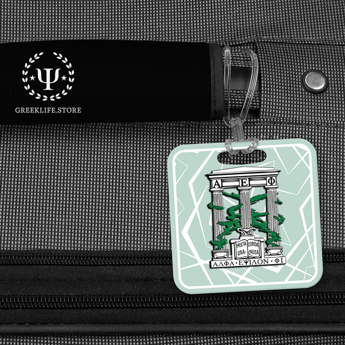 Alpha Epsilon Phi Luggage Bag Tag (square)