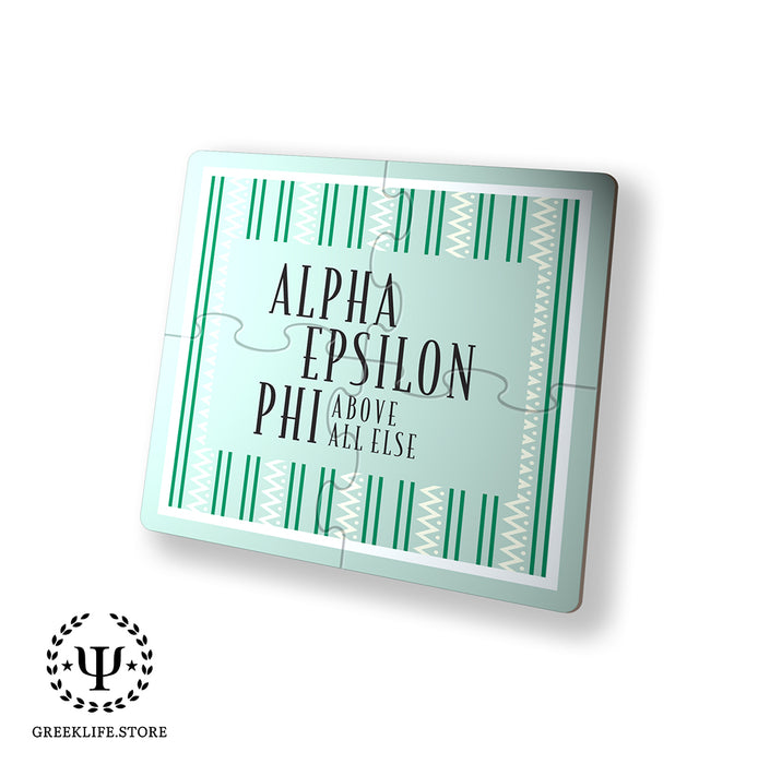 Alpha Epsilon Phi Beverage Jigsaw Puzzle Coasters Square (Set of 4)